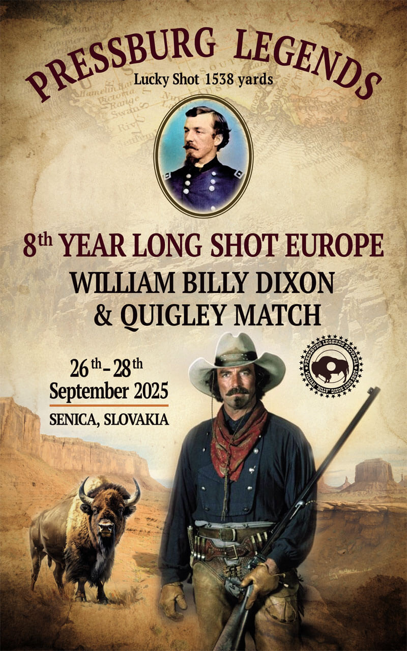 Poster: 8th Year Long Shot Europe, 26th-28th September 20025, Senica. Lucky Shot 1528 yards